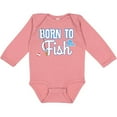 thumbnail image 3 of Inktastic Born to Fish Go Fishing Boys or Girls Long Sleeve Baby Bodysuit, 3 of 5