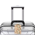 thumbnail image 3 of Rocae Floral Strawberr for Leather Luggage Baggage Tags ID Label Privacy Cover ID Label with Stainless Steel Loop and Address Card, 3 of 5