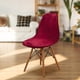 thumbnail image 4 of Funda de asiento para silla Shell, funda para silla sin brazos, poliéster suave para conferencias y banquetes. Vino rojo, 4 of 8