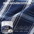 thumbnail image 7 of Vulcanodon Mens Pajama Set 100% Cotton, Long Sleeve Button Down PJ Set for Men Plaid Men's Sleepwear(Royal Blue-Plaid, M), 7 of 7