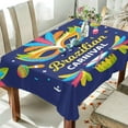 thumbnail image 4 of Dreamtimes Mardi Gras Tablecloth, Waterproof Washable Polyester Square Table Cover, Durable Tablecloth for Kitchen Dining Table Party Decor ( 60"x 90"), 4 of 7