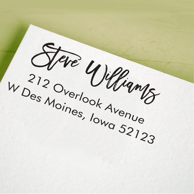 Personalized Rubber Stamp Proposal Gift Idea Self Inking Custom Return Address Stamp