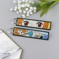 thumbnail image 2 of One Piece Embroidered Keychain Tag Jet Tag Key Chain with Key Ring - for Motorcycles,Car, 2 of 2