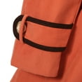thumbnail image 7 of Richie House Girls' Orange Flared Top Coat with Chocolate Trim RH0936-4/5, 7 of 7