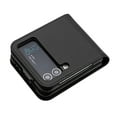 thumbnail image 3 of Case for Samsung Galaxy Z Flip 3, PU Leather Flip Protective Phone Case Emboss Flower Book Case for Samsung Galaxy Z Flip 3 - Black, 3 of 4