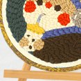 thumbnail image 3 of Kits De Bordado De Aguja De Punzón, Kit De Aguja De Punzón De Bordado Reutilizable Para Ejercicio De Paciencia, Para Manualidades DIY Para Principiantes(Gato de té con leche), 3 of 5