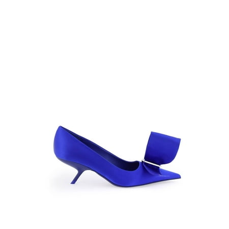 

Ferragamo Satin Pumps With Single Maxi Bow Women