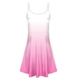 thumbnail image 4 of 2025 Summer Dresses for Women Spaghetti Strap Midi Sundress Cute Casual Gradient A-Line Swing Dress, 4 of 6