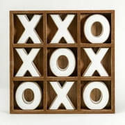 Wood Tic Tac Toe Game Board Tabletop Decor (11.8 x 11.8) - 11.8 x 11.8