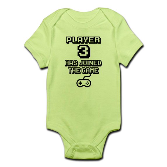 CafePress - Player 3 Has Joined The Game Funny Body Suit - Baby Light Bodysuit