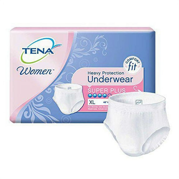 TENA Women Protective Underwear, X-Large 48 - 64 In, 56 Ct, 2 Pack