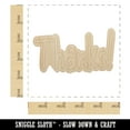 thumbnail image 2 of Thanks Fun Text Wood Shape Unfinished Piece Cutout Craft DIY Projects - 4.70 Inch Size - 1/8 Inch Thick, 2 of 7