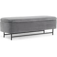 thumbnail image 5 of 56" Boucle Storage Bench for Bedroom, Upholstered Teddy Ottoman Bench, Modern Extra Long Storage Bench for End of Bed/Entryway/Livingroom/Window (Charcol), 5 of 15