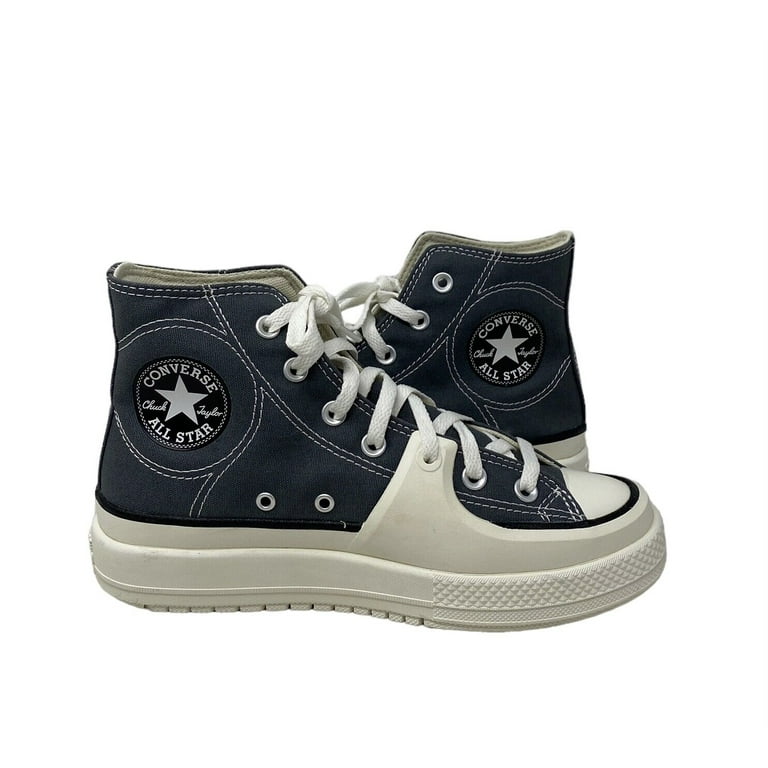 Converse Chuck Taylor Hi Construct Shoes Gray Canvas Skate