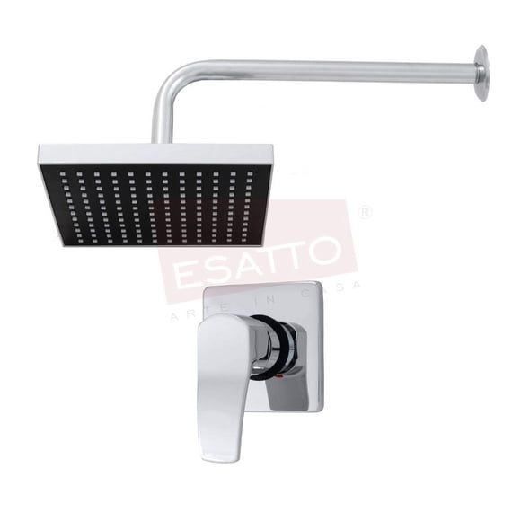 Esatto ® Econokit Renzo 2 Regadera De Lluvia Brazo Y Monomando ESATTO ECONOKIT RENZO 2