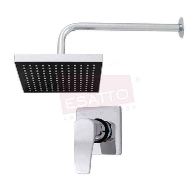 Esatto ® Econokit Renzo 2 Regadera De Lluvia Brazo Y Monomando ESATTO ECONOKIT RENZO 2