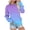 Sky Blue, variant on Scyoekwg Sweatshirt for Women Crewneck Sweatshirt with Pocket Long Sleeve Tops for Women Trendy Loose Gradient Color Pullover (Army Green,L)