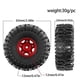 thumbnail image 4 of 4pcs 63mm 1.0inch Beadlock Wheel Tire Set for 1/18 1/24 RC Red, 4 of 5