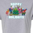 thumbnail image 3 of Trolls - Happy Holidays Branch and Friends - Juniors Cropped Cotton Blend T-Shirt, 3 of 5