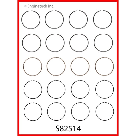RINGS VW 2.0L 1984 SOHC 8