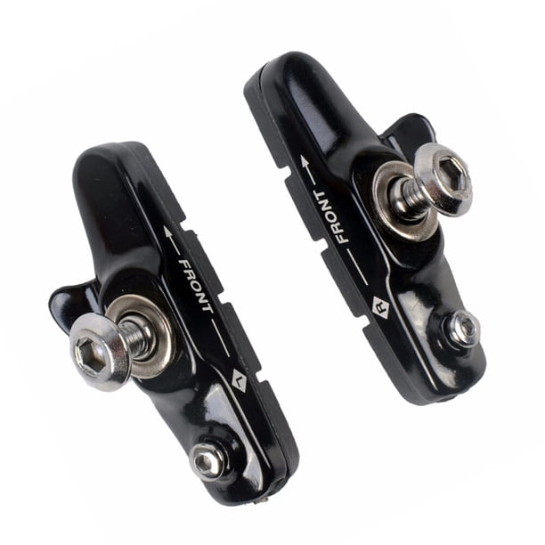 Lot De 2 Paires De Patins De Frein Vélo Route/VTT – Caoutchouc + Métal, Alliage Poli, Freinage Puissant Pour Tous Les Étriers