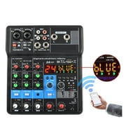 4 Channel Sound Mixer Bluetooth-Function 24 DSP Effects USB Computer Record Play Live Broadcast Mixing Console