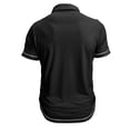 thumbnail image 6 of IWRICH Men's Polo Shirts Short Sleeve T Shirt Lightweight Casual Button up Shirts Summer Collared Tops with Pocket Black XXL, 6 of 7