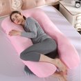 thumbnail image 2 of Almohada para embarazadas, almohada en forma de U desmontable y lavable, cojín grande, almohada de cintura, 2 of 5