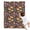 Brown Dinosaurs Flowers, variant on Brown Dinosaurs Flowers Trees Pattern Blanket,Comfortable Soft Lamb Wool Throw Blanket,All Season,Warm Lightweight Blankets for Sofa Bed Couch Living Room Chair,30"x40"