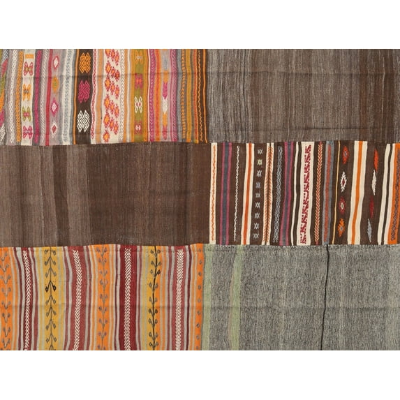Ahgly Company Indoor Rectangle Contemporary Orange Salmon Pink Southwestern Area Rugs, 2' x 3'