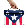 thumbnail image 3 of HELLHERO US Flag Travel Makeup Case Travel-Size Accessories Women Travel Storage Polyester, 3 of 6