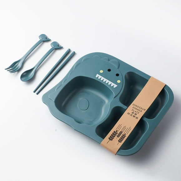 Platos para bebés, vajilla para niños, plato lindo de comida PP, bandeja de comida para bebés, eficiencia maximizada