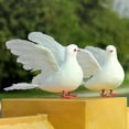 thumbnail image 2 of Artificial Foam Dove Figurine for Wedding and Garden Decor Handcrafted Imitation Bird Ornament White Craft Model for Events, 2 of 5