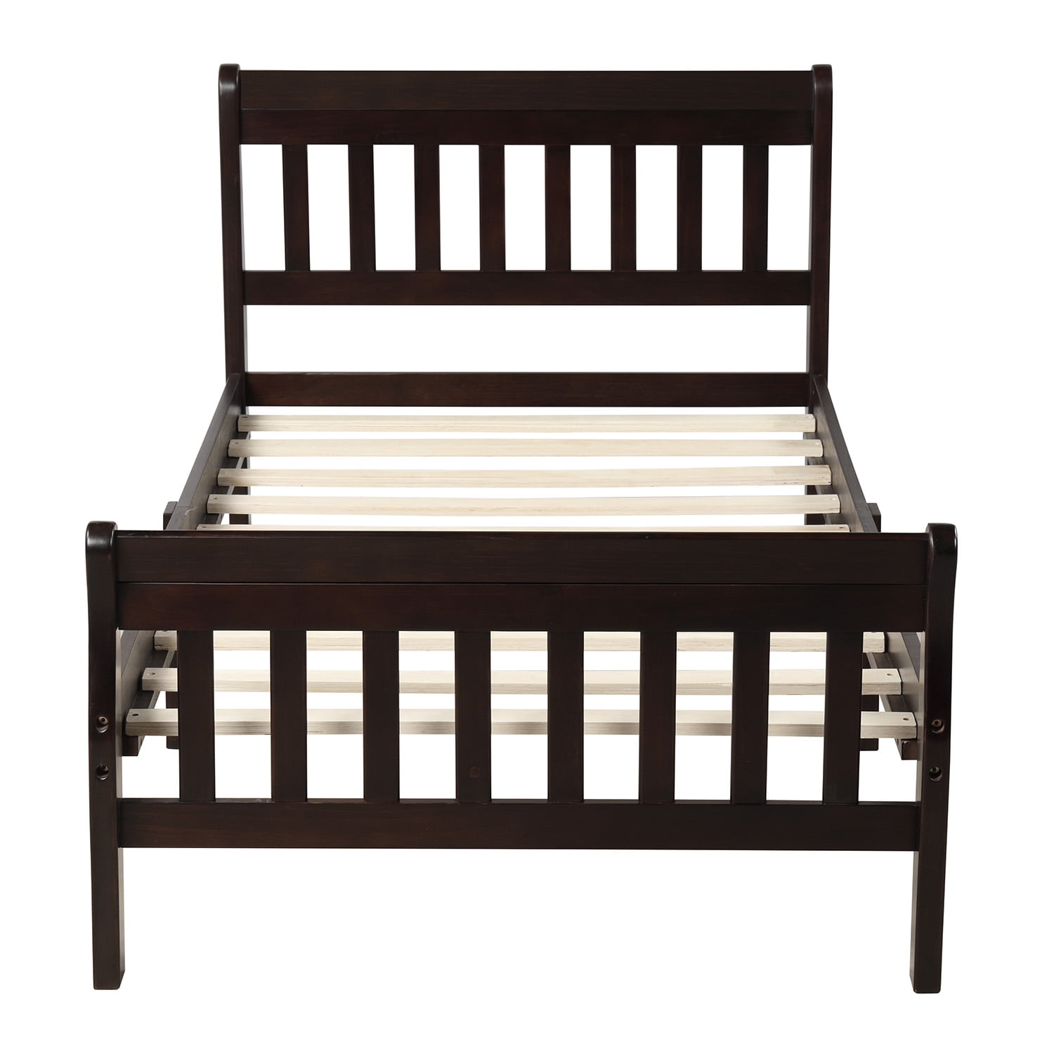Private Jungle Sale Wood Platform Beds with Headboard/Footboard/Wood Slat Support, Twin Bed Frame Panel Sleigh Bed, Espresso Private Jungle Sale Wood Platform Beds with Headboard/Footboard/Wood Slat Support, Twin Bed Frame Panel Sleigh Bed, Espresso