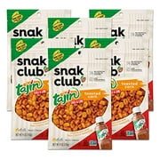 Snak Club Toasted Corn, .. .. Tajin Clasico Chili .. & .. Lime Flavored, .. Crunchy, Flavorful .. Low-Cholesterol .. Snacks in Resealable .. .. Bag, 4oz (Pack of .. .. 6)
