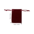 thumbnail image 2 of unbranded 50Ud Bolsas Decorativas Con Cordón Color Rojo Oscuro Para Embalaje Y Joyería, 2 of 8