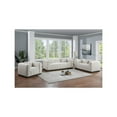 thumbnail image 4 of Meridian Furniture Lucia Beige Linen Textured Fabric Sofa, 4 of 8