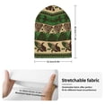 thumbnail image 2 of Kdxio Dark Green Vintage Corn Pattern Winter Beanie for Men Women Beanie Knit Hat Cuffed Cap Beanie Knit Chunky Snow Cap, 2 of 6
