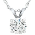 thumbnail image 1 of 1 1/4ct Lab Created Diamond Round Solitaire Pendant 14K White Gold "ebay live", 1 of 2