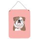 thumbnail image 1 of "Caroline's Treasures Checkerboard Pink English Bulldog Impresiones para colgar en la pared o en la puerta, 16" x 12 " Caroline's Treasures BB1219DS1216, 1 of 1