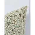 thumbnail image 2 of Fabdivine Thick Cotton Hand Block Print Decorative Throw Pillow Cover , 26"X26", Green, 2 of 5