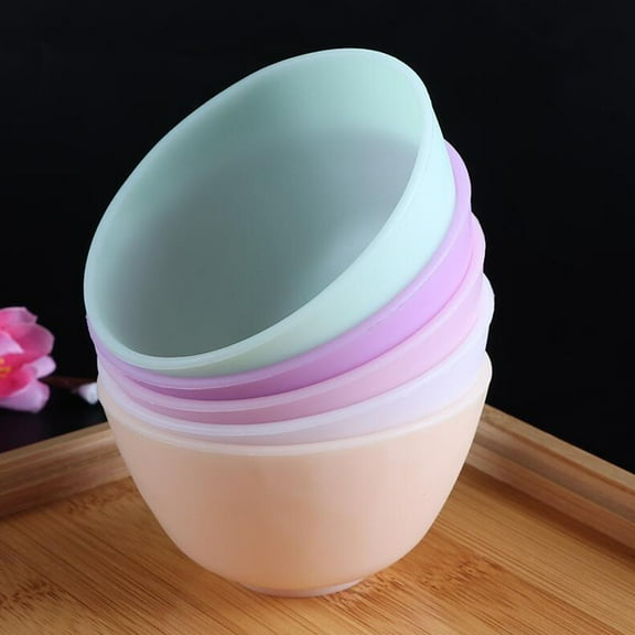 HEMOTON Pink Silicone Mixing Bowl for Home Use Odorless AntiDrop Kitchen Utensil Perfect for Storage Seasoning 10.5X7CM