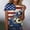 Dark Blue, variant on KLHDSF Casual Fashion Short-Sleeve Round Neck Printed T-Shirts For Women 250 Anniversary Usa Merchandise Black XXL