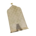 thumbnail image 2 of GUOOL Islamic Muslim Prayer Rug Soft Home Embossing Portable Decoration Ramadan Gifts Khaki, 2 of 9