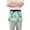 Cute Crocodile Surfing, variant on Cute Pig with Heart Server Apron with 3 Pockets Waterproof Waitress Waist Short Apron for Man Woman 12 Inches
