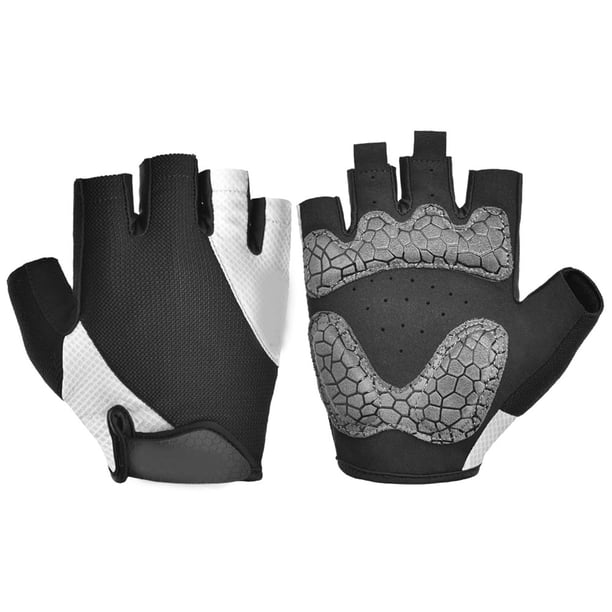 Sonducket 2 piezas de guantes de ciclismo resistentes al desgaste para mujer, herramientas antideslizantes para montar, verano, transpirables, a prueba de Ciclismo Gris blanco SG Sonducket OD026171-12