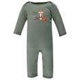thumbnail image 3 of Hudson Baby Infant Boy Cotton Coveralls, Forest Fox, 9-12 Months, 3 of 5