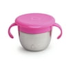 Munchkin Snack Catcher Stainless Steel Snack Cup, Holds up to 9oz, BPA-Free, Pink