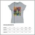 thumbnail image 5 of Tee Hunt Dean Russo Colorful Lion Head T-Shirt Wild Life King Roar Women's T-Shirt Tee, Gray, 3X-Large, 5 of 5