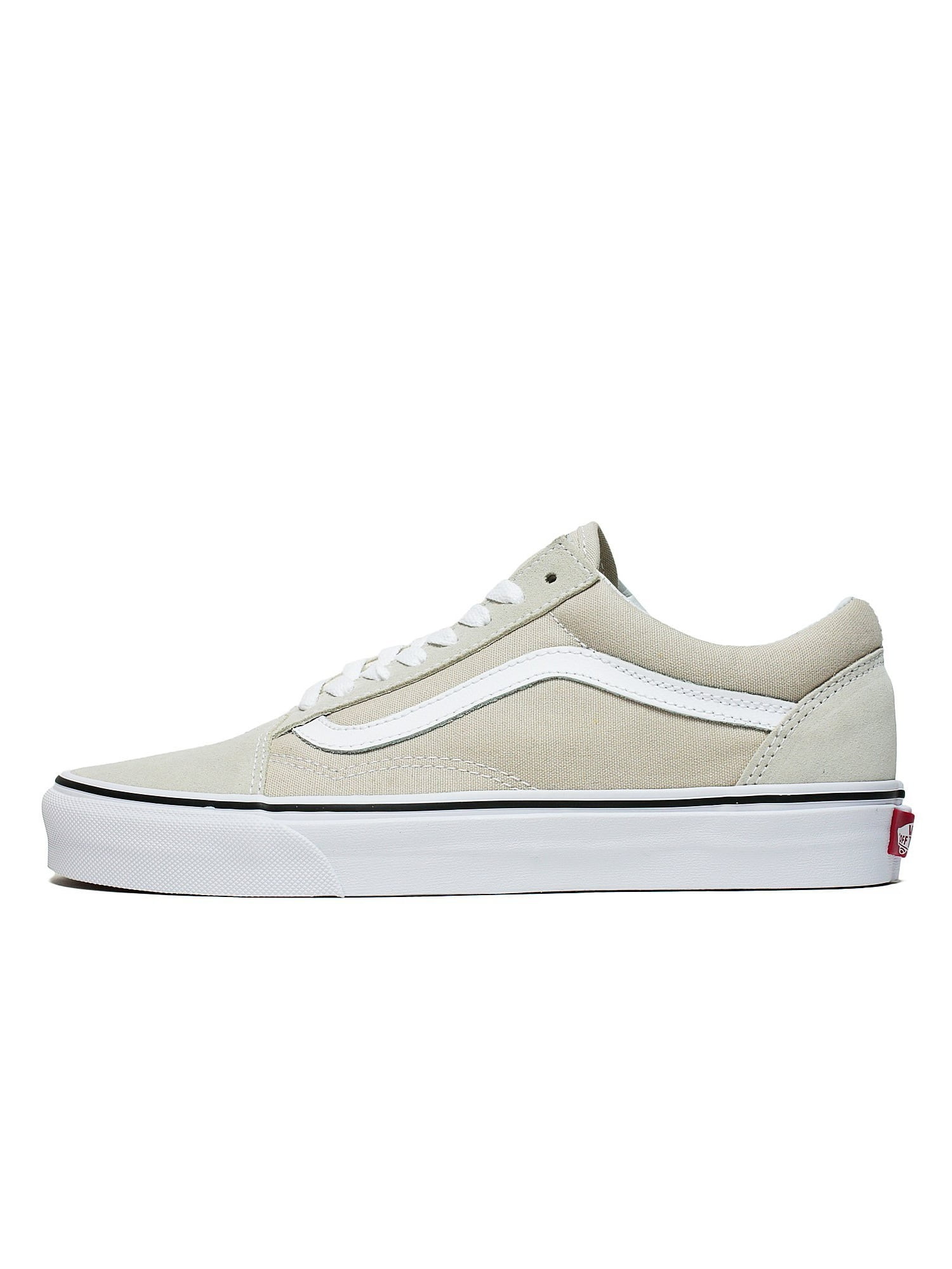 vans old skool silver lining true white